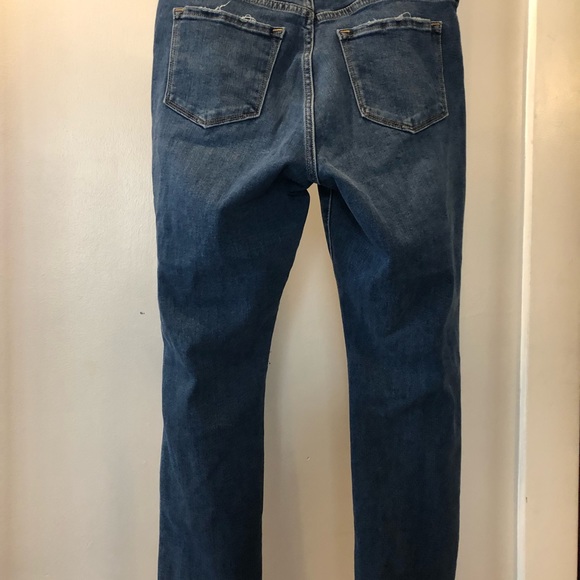 Old Navy Power Slim Straight, High rise, distressed Jeans, size 10. - Picture 2 of 6